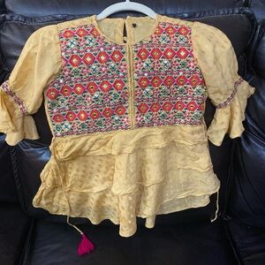 Cutest Indian Bohemian Kids Size 8/9 Top